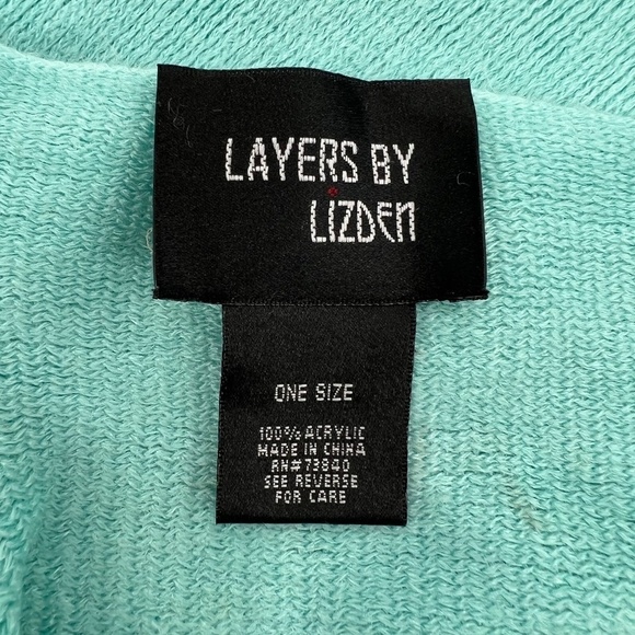 Layers By Lizden Green Acrylic Fringe Scarf - Picture 2 of 11